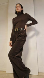 High Waist Cord Hose ELIRA