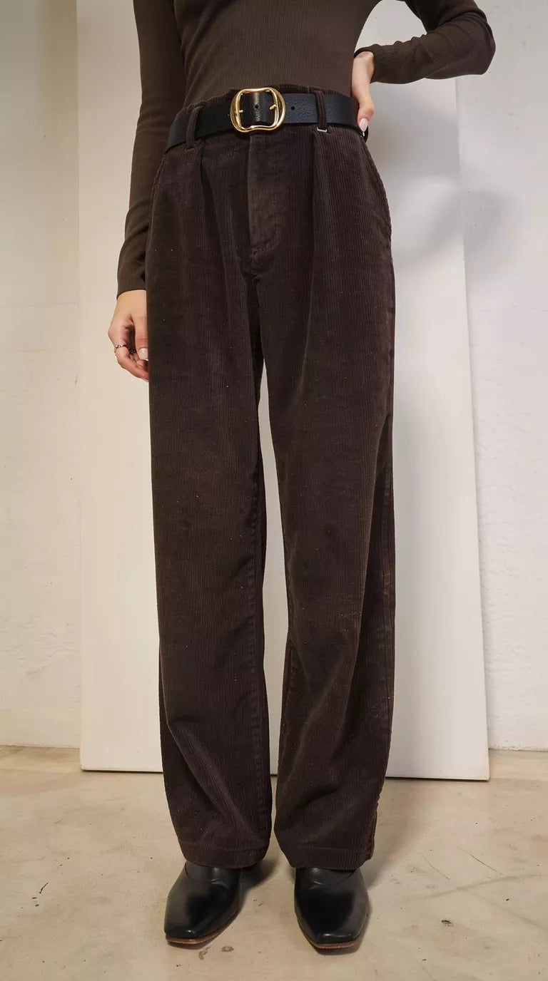 High Waist Cord Hose ELIRA