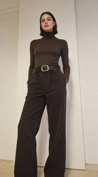 High Waist Cord Hose ELIRA