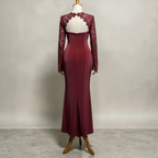 Abendkleid mit Spitzenärmeln MAWLA