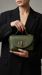 Ledertasche LUNA - grün