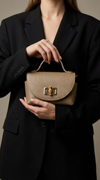 Ledertasche LUNA - beige