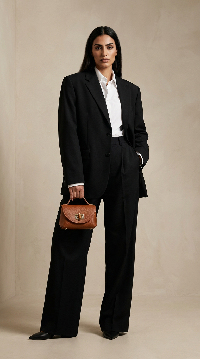 Ledertasche LUNA - cognac