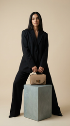 Ledertasche LUNA - beige