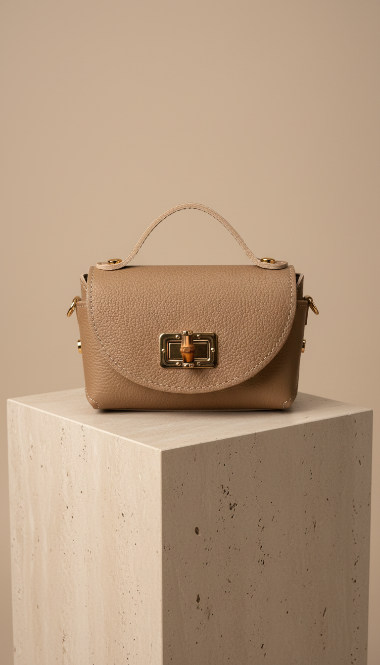 Ledertasche LUNA - beige