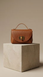 Ledertasche LUNA - cognac