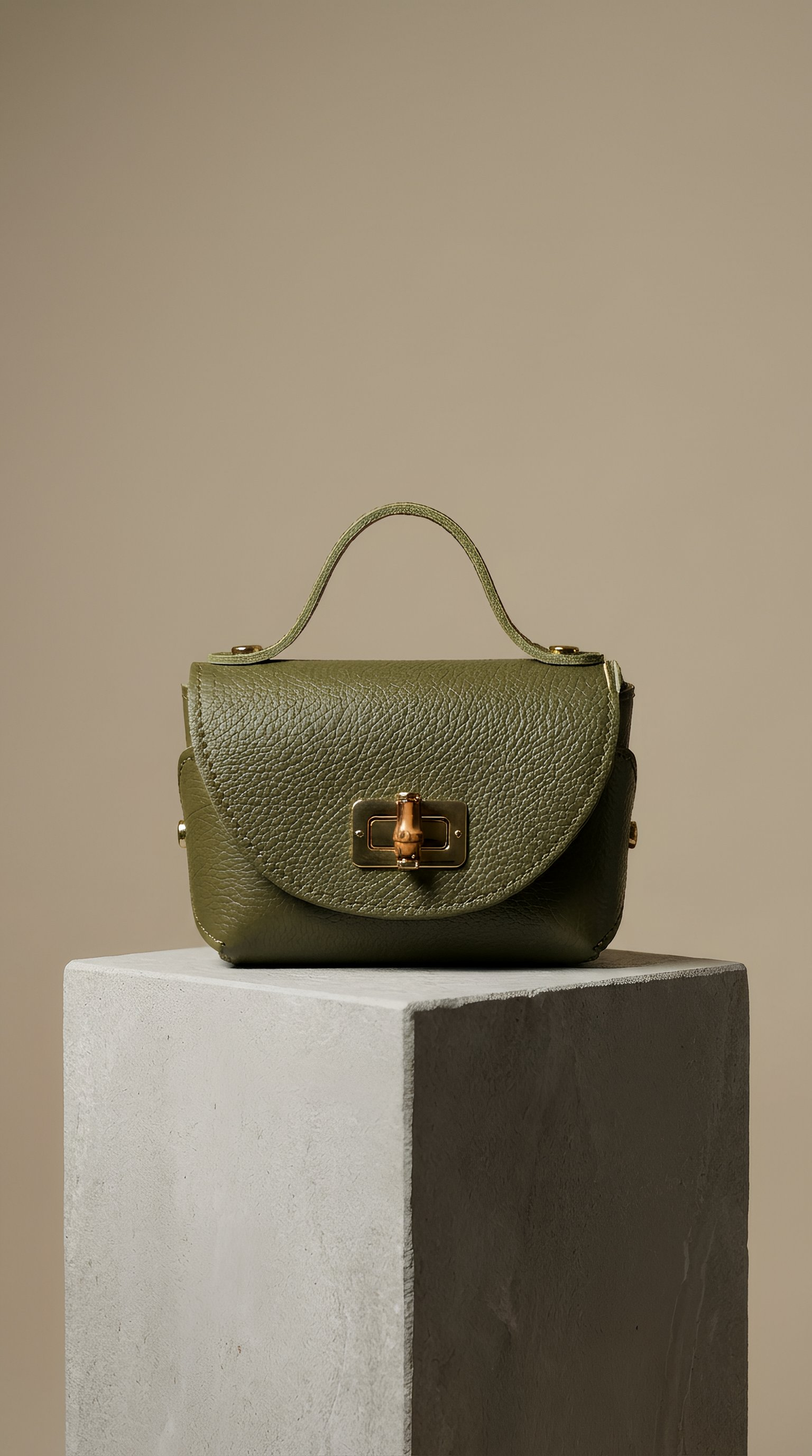 Ledertasche LUNA - grün