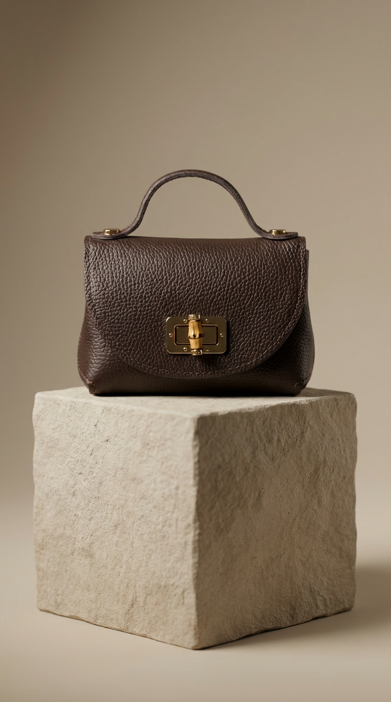 Ledertasche LUNA - dunkelbraun