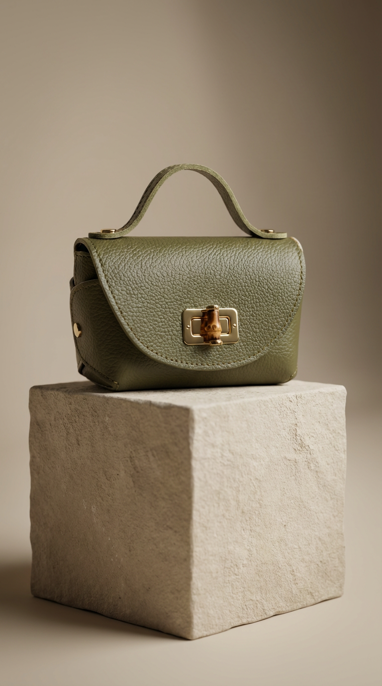 Ledertasche LUNA - grün