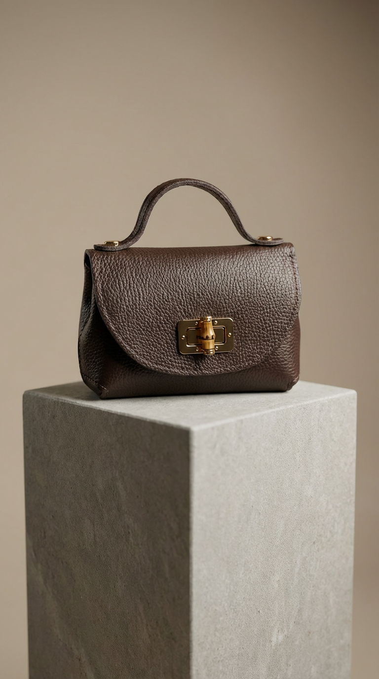 Ledertasche LUNA - dunkelbraun