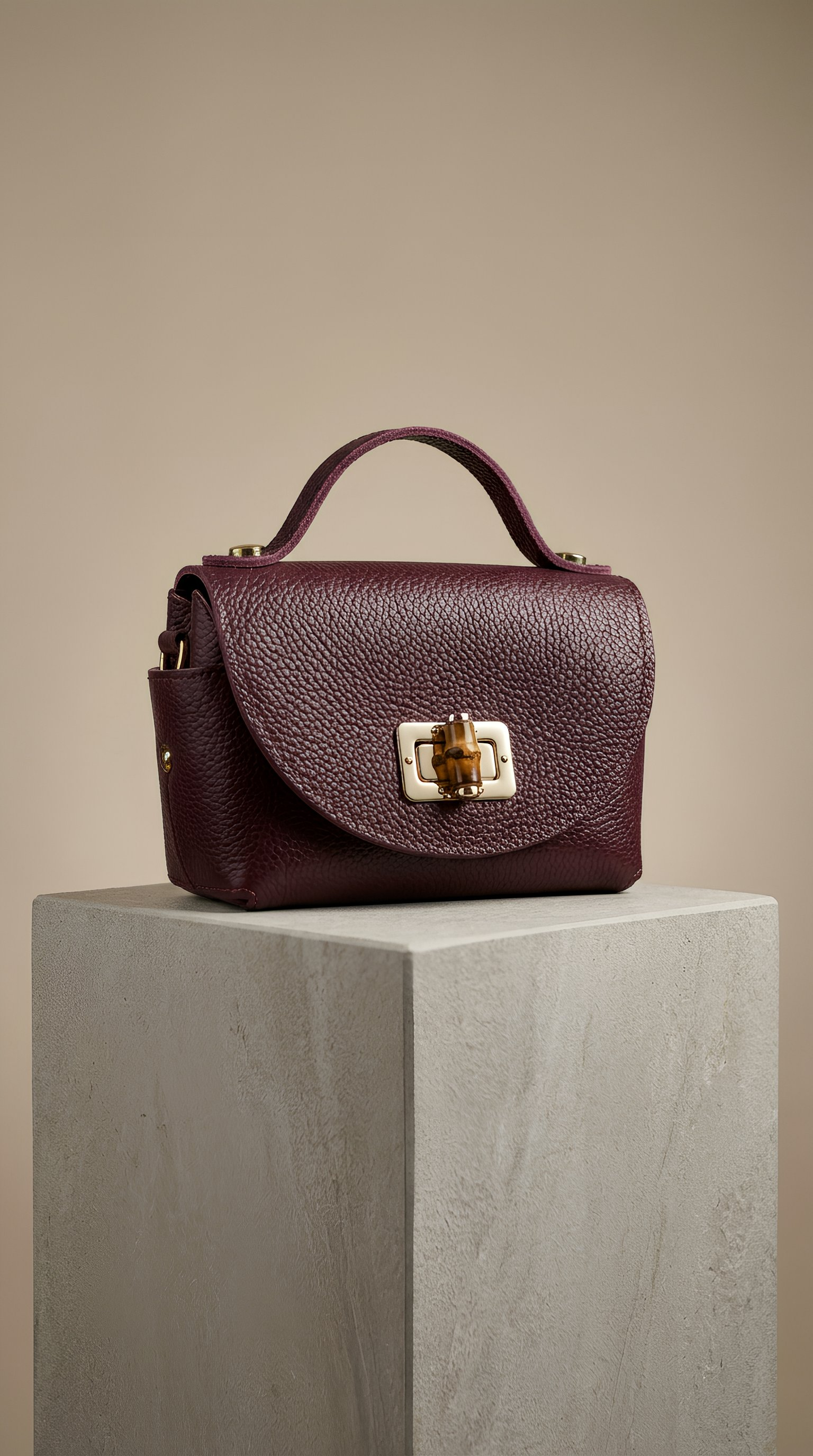 Ledertasche LUNA - lila