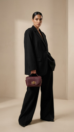 Ledertasche LUNA - lila