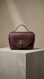 Ledertasche LUNA - lila