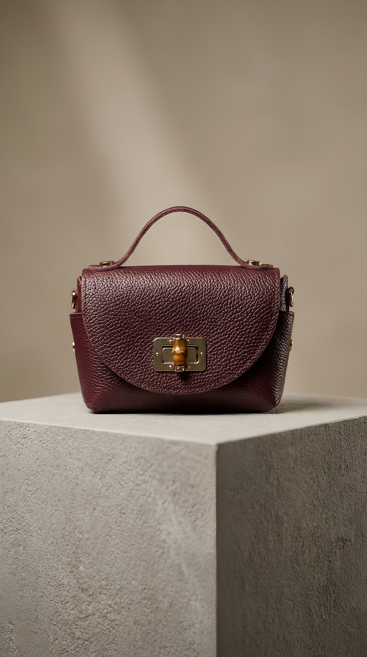 Ledertasche LUNA - lila