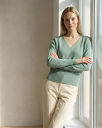 V-Neck Pullover MALIA - mint