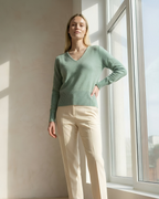 V-Neck Pullover MALIA - mint