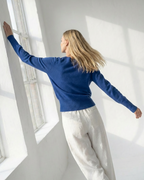 V-Neck Pullover MALIA - blau