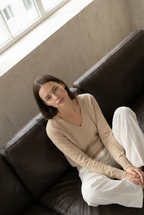 V-Neck Pullover MALIA - sand